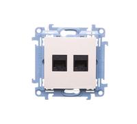 Prise double ordinateur RJ45 cat.6 Simon 10 C62.01/41