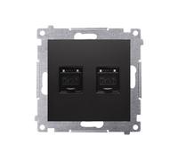 Prise double ordinateur RJ45 catégorie 6 Simon 54 D62.01/49