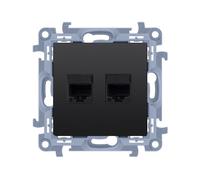 Prise double ordinateur RJ45 catégorie Simon 10 C52.01/49