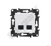 Prise double RJ45 - LEGRAND - NILOE STEP - 2x RJ45 - Cat.5e UTP - Blanc