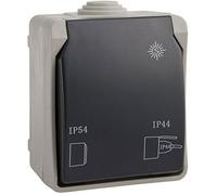 Prise double - SOLERA - EDM 3360 - Étanche IP44 - 250 V - Multicolore