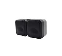 Prise double surface Aqua Pro IP55 gris rabat de fumée de graphite / 60327