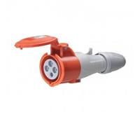 prise droite femelle 16 ampères 3p+t ip44 rouge - legrand 555108