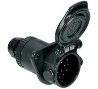 Hella Prise de remorque 8JB 007 242-021 24V Montage encastré Contact serti / femelle à souder