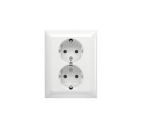 Prise électrique - BUSCH-JAEGER - 202 Eujb-914 - Alpinweiß - Rectangulaire - Intérieur