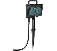 Prise Électrique de Jardin Avec Erdspie 2-fach
