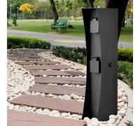 Prise Électrique de Jardin Externe Colonne Inox Stromsäule H 46 CM