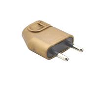 Prise electrique male - Fiche electrique - Prise male - Prise male 220 V - Fiche male - Fiche electrique male - Fiche Male Broche D.4mm Protegees | Or - Debflex - 713640