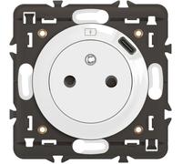 Prise électrique murale - LEGRAND - Céliane USB 7 5W - Chargeur USB 7 5W - Socle rétractable - Affleurante