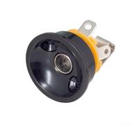 Prise électrique pour guitare électrique, 30 x 26 mm, argent/noir/doré, support de plaque jack pour guitare électrique, montage en métal avec design fileté, mise à niveau robuste pour musiciens et