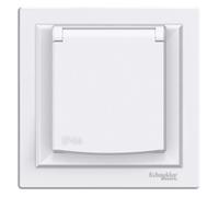 Prise électrique - SCHNEIDER ELECTRIC - Asfora - 2P+T - IP44 - Blanc