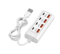 Prise électrique USB 8 ports 25 W USB type C bandes d'alimentation adaptateur de charge répartiteur de station pour tablettes portables