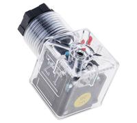Prise électrovanne hydraulique avec boîtier transparent DC24 V Installation facile Efficace Bobine Solénoïde Plug pour divers systèmes de bobine hydraulique