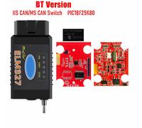Prise En Charge Bt/Wifi Elm 327 De Puce Du Commutateur Pic18f25k80 De Hs-Can/Ms-Can Elm327 V1.5 Pour Le Eau De Diagnostic De Voiture De Ford Forscan Obd2 - Type Bt
