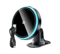 Prise en charge par téléphone en voiture - Support magnétique sans fil - Prise en charge par batterie Carica Auto Senza Fili - Caricatore Auto sans fil - Prise en charge automatique magnétique 15 W
