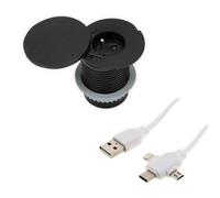 - Prise encastrable 16A et câble USB universel 3 sorties OFFERT - Zenitech