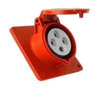Prise encastrable CEE inclinée 400 V 16 A 4P 83 x 90 mm