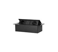 Prise encastrable de table 2x 230V 2P+Z + chargeur OR-GM-9034/B