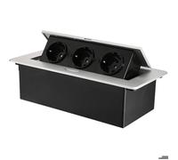 Prise encastrable escamotable - MHY® - 3 prises - Plan de travail - Cuisine et bureau - Compact - 2500W - 110V à 250V