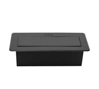 Prise encastrable - Prise de table - Prise de table - Prise rétractable avec 2 chargeurs LAN HDMI EU et 5 V 2 A USB Typec - Noir - Prise de sol - Prise de table