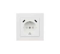 Prise encastrée avec contact de protection avec 2 ports USB-C™ (25 W, PD 3.0), blanc