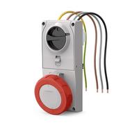 Prise encastrée avec interverrouillage 32A 3P+T 380-415V 6h IP66 IP67 IP69 avec