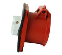 Prise encastrée CEE droite 400V 16A 4P 70x70 mm 9498