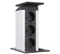 Prise Encastrée Cuisine Evoline PortPush 3-fach Inox de Installation