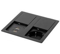 Prise Encastrée Cuisine IP54 de VersaHIT Dual 2x USB A Connecteur Plat