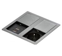 Prise Encastrée Cuisine IP54 Prise de Cuisine VersaHIT Dual 2x USB A