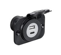 Prise encastrée double USB Type-A Type-C OSCULATI