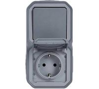 Prise encastrée et interrupteur - LEGRAND - 069746L - IP44 - IK08 - Protection renforcée