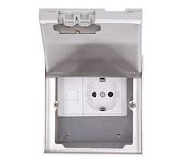 Prise Encastrée Intégrée, Prise Ignifuge AC250V Intégrée dans le Sol pour la Maison