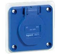 Prise encastrée Legrand P17 230V 16A 2P+PA IP54 - 057671