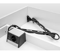 Prise Encastrée R-Dock Avec Guide Câble Aile USB A/ . Installation Tiroir