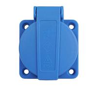 Prise encastrée Schuko, prise en saillie, 1 voie 16A 230V IP54, bleu, connexion à vis