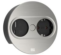 Prise Encastrée Twist 2 Prise de Cuisine Table USB A Et C