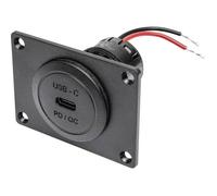 Prise encastrée USB-C - PROCAR - Power USB-C PD/QC 60 W - 60 W - PD/QC - 12-24 V, Step-Up 5-20 V
