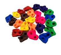 Prise Escalade Mur d'escalade for Jeux en Bois Pierres Jouets Aire de Ensemble extérieur(Colorful 10pcs with Screw)