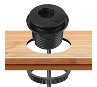 Prise escamotable avec 3 ports USB, multiprise encastrable, 1 compartiment avec câble de 1,7 m, plateau de table, prise de table pour bureau, meubles ou plans de travail