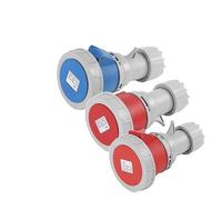 Prise et fiche industrielles 3P/4P/5 broches 16A 32A IP67 étanches, montage mural 220V 380V(Connector,16A,4P)