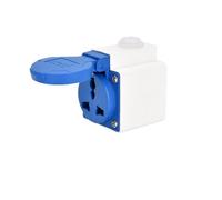 Prise et prise d'aviation industrielle étanche à cinq trous multifonction 10A norme européenne SCHUKO 2 cœurs 16A(16A multifunctional surface)