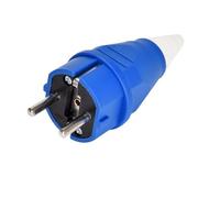 Prise et prise d'aviation industrielle étanche à cinq trous multifonction 10A norme européenne SCHUKO 2 cœurs 16A(GP 012 two pin blue plug)