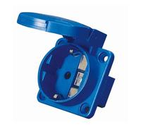 Prise et prise d'aviation industrielle étanche à cinq trous multifonction 10A norme européenne SCHUKO 2 cœurs 16A(Socket IP44 GP11031)