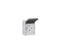 Legrand – Prise de courant Plexo 3P+T 32A IP44 étanche complet en saillie – Gris