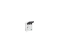 Prise étanche 3P+T+N PLEXO complet gris IP44 32A - - 055877