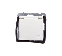 Prise étanche aux éclaboussures avec/u IP44 GPH-1GZP/m/27/w