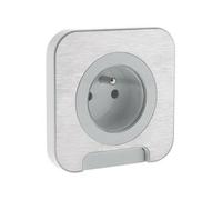 ProTec Prise étanche Cover IP44 16A - métal brossé