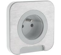 Prise étanche Cover IP44 16A - métal brossé - Protec