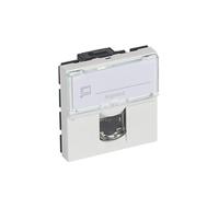 Prise Ethernet RJ45 modulaire Legrand Mosaic LCS², blanche